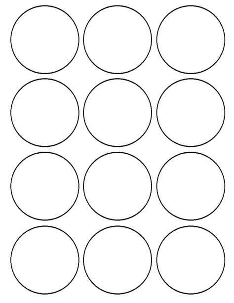 3 4 Round Labels Printable